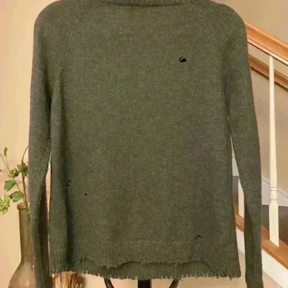 Bailey 44 Cinderella Merino Wool Blend Olive Green Sweater. Size S - Picture 3 of 10